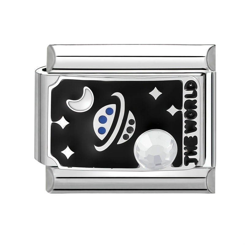 Fashionable Drip-Paint Style Accessory with Tarot Card Elements